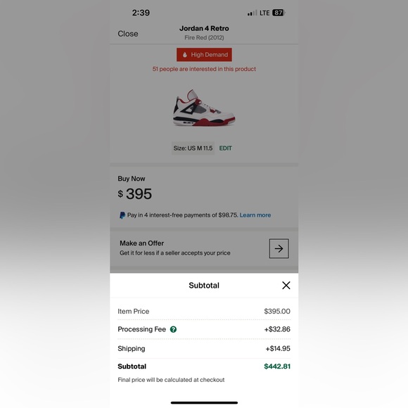 Jordan 4 - Picture 6 of 6